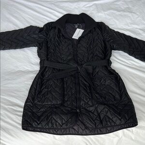 Black Quilted Athleta Women's Jacket XL Tall